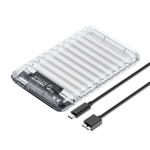 Orico 2139U3-V1 2.5" HDD/SSD USB Micro-B 5Gb/s Disk Drive - Transparent