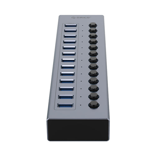 Orico BT2U3-13AB Hub 13x USB-A 3.0 with switches - gray