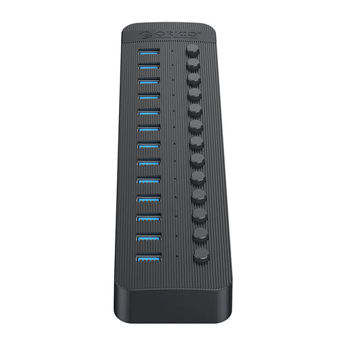 Orico CT2U3-13AB 13x USB-A 3.0 Hub with Switches - Black
