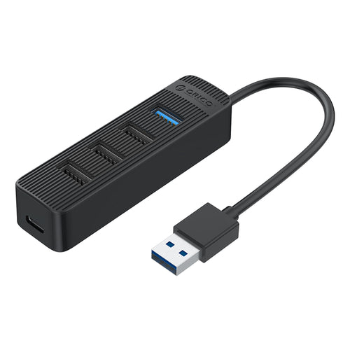 Orico TWU32-4A USB-A 3.1 hub / 1x USB-A 3.1 + 3x USB-A 2.0 + USB-C 5V/3A - black