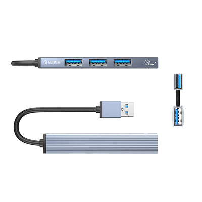 Orico AH-A13 USB-A Hub Docking Station 1x USB-A 3.0 + 3x USB-A 2.0 - Gray