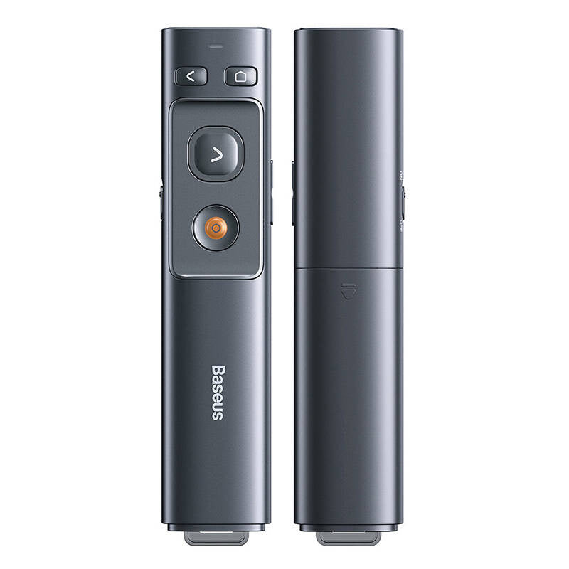 Baseus Orange Dot Multifunctionale remote control for presentation, with a laser pointer - gray - Product Image 2