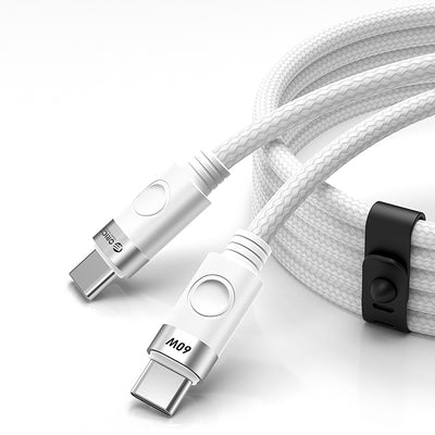 Orico CDX 60W 3A Power Delivery USB-C - USB-C 1m Cable - White