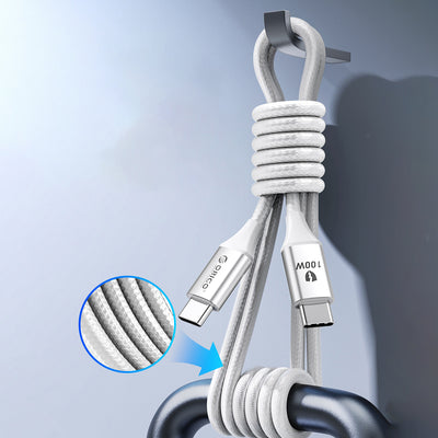 Orico CDX 100W 5A Power Delivery USB-C - USB-C 1m Cable - White