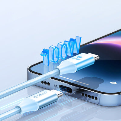 Orico CDX 100W 5A Power Delivery USB-C - USB-C cable 1m - blue
