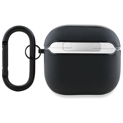 AMG Leather White Logo Case for AirPods 4 - Black / White — Mercedes