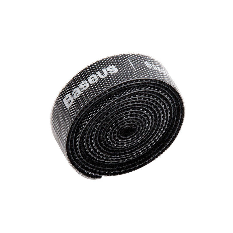 Baseus Colourful Circle Velcro Straps 1m Black - Product Image 1