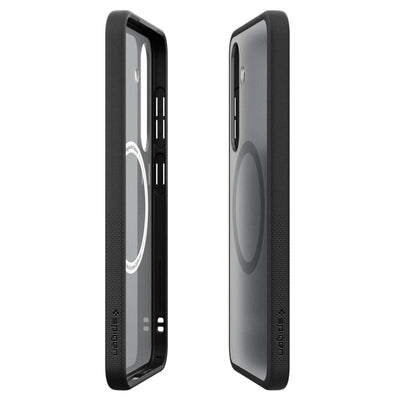 Spigen Capella GP-FPS931PGBJW Silicone Case with MagFit Magnetic Ring for Samsung Galaxy S25 - Black