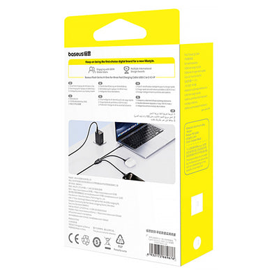 Baseus Flash Series 3 3in1 cable 100W USB-C - USB-C+USB-C+ Lightning 1.5m + 3 x 0.25 m - black