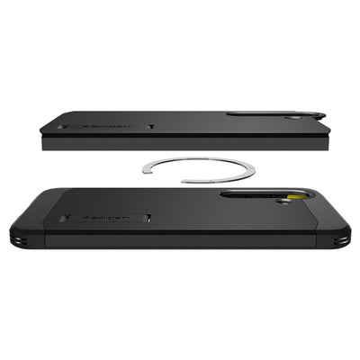 Spigen Tough Armor MagSafe case for Samsung Galaxy S25 - black