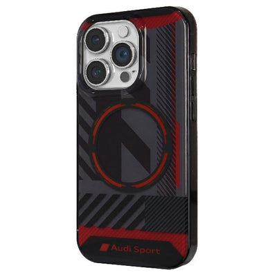 Audi IML Sport MagSafe Case iPhone 14 Pro Max 6.7" black/black hardcase AU-IMLMIP14PM-RSQ/D2-BK