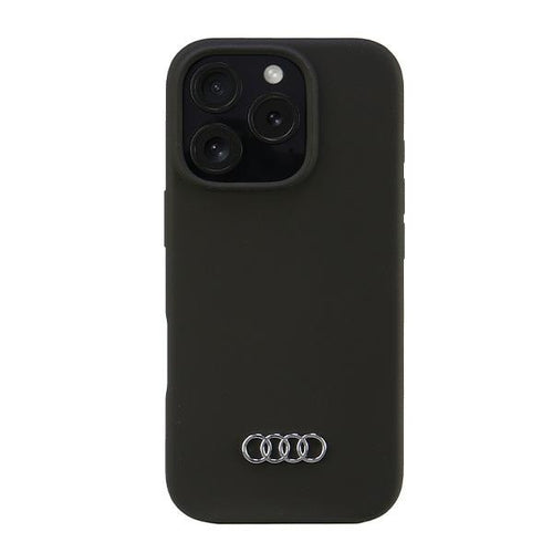 Audi Silicone Case iPhone 16 Pro 6.3" black/black hardcase AU-LSRIP16P-Q3/D1-BK