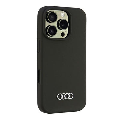 Audi Silicone Case iPhone 16 Pro 6.3" black/black hardcase AU-LSRIP16P-Q3/D1-BK
