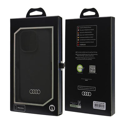 Audi Silicone Case iPhone 16 Pro 6.3" black/black hardcase AU-LSRIP16P-Q3/D1-BK