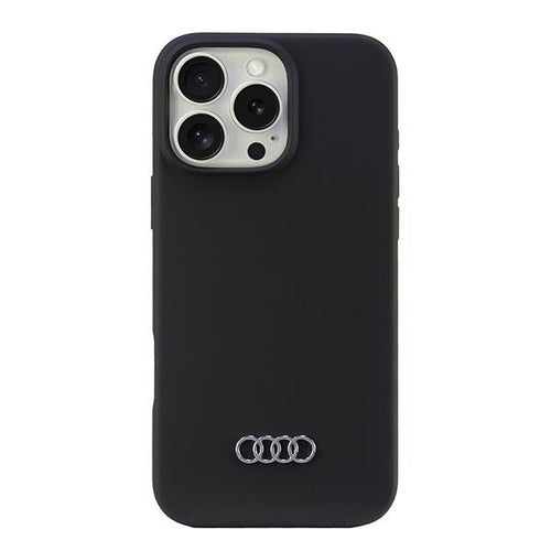 Audi Silicone Case iPhone 16 Pro Max 6.9" black/black hardcase AU-LSRIP16PM-Q3/D1-BK