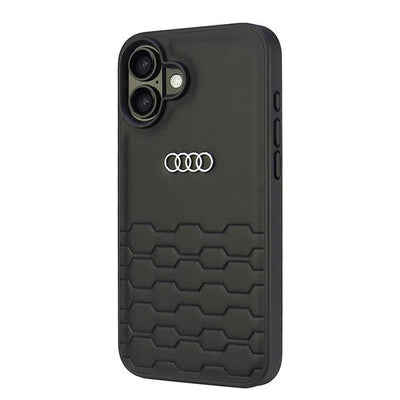 Audi Synthetic Leather iPhone 16 Plus 6.7" black/black hardcase AU-TPUPCIP16M-GT/D2-BK