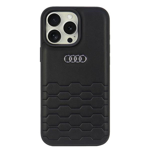 Audi Synthetic Leather iPhone 16 Pro Max 6.9" black/black hardcase AU-TPUPCIP16PM-GT/D2-BK
