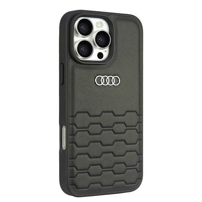 Audi Synthetic Leather iPhone 16 Pro Max 6.9" black/black hardcase AU-TPUPCIP16PM-GT/D2-BK