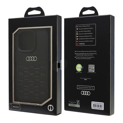 Audi Synthetic Leather iPhone 16 Pro 6.3" black/black hardcase AU-TPUPCIP16P-GT/D2-BK