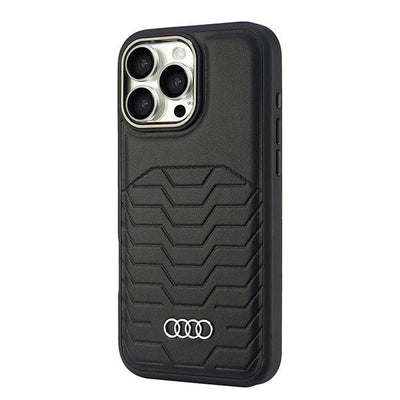 Audi Synthetic Leather MagSafe iPhone 16 Pro Max 6.9" black/black hardcase AU-TPUPCMIP16PM-GT/D3-BK