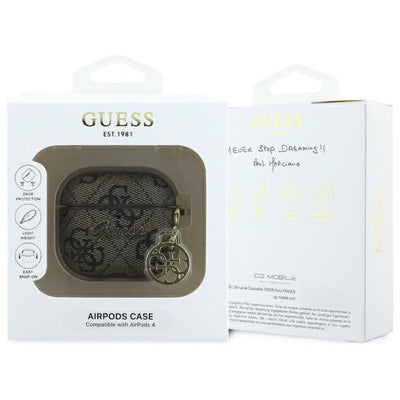Guess GUA4G4GSMW AirPods 4 cover brown 4G Charm Collection