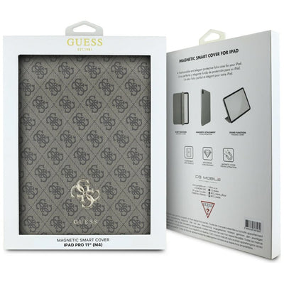 Guess GUFC11PM24PS4SGW iPad Pro 11" 2024 brown Magnetic 4G Big Logo