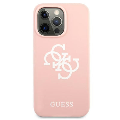 Guess Silicone 4G Logo Case for iPhone 13 Pro Max 6.7" - Pink