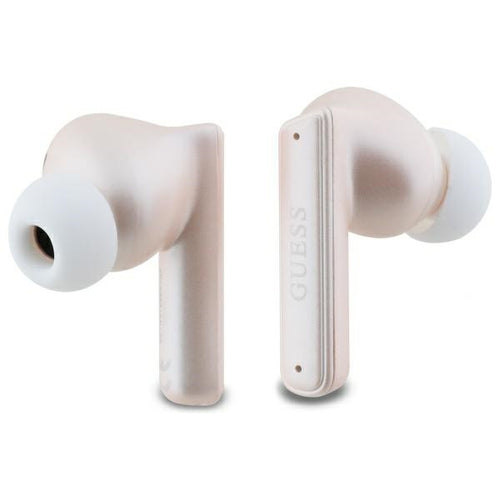 Guess Bluetooth Headphones GUTWST88MCTGP TWS + Docking Station Pink Capsule Printed Logo