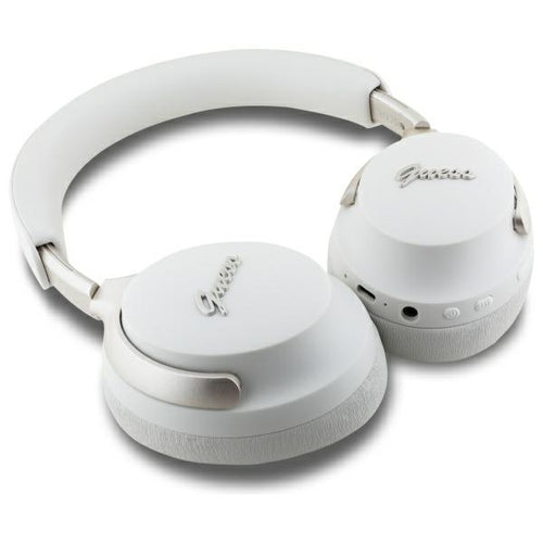 Guess Bluetooth ANC Headphones GUBHC22PSFCSME Beige/Beige Metal Script Logo