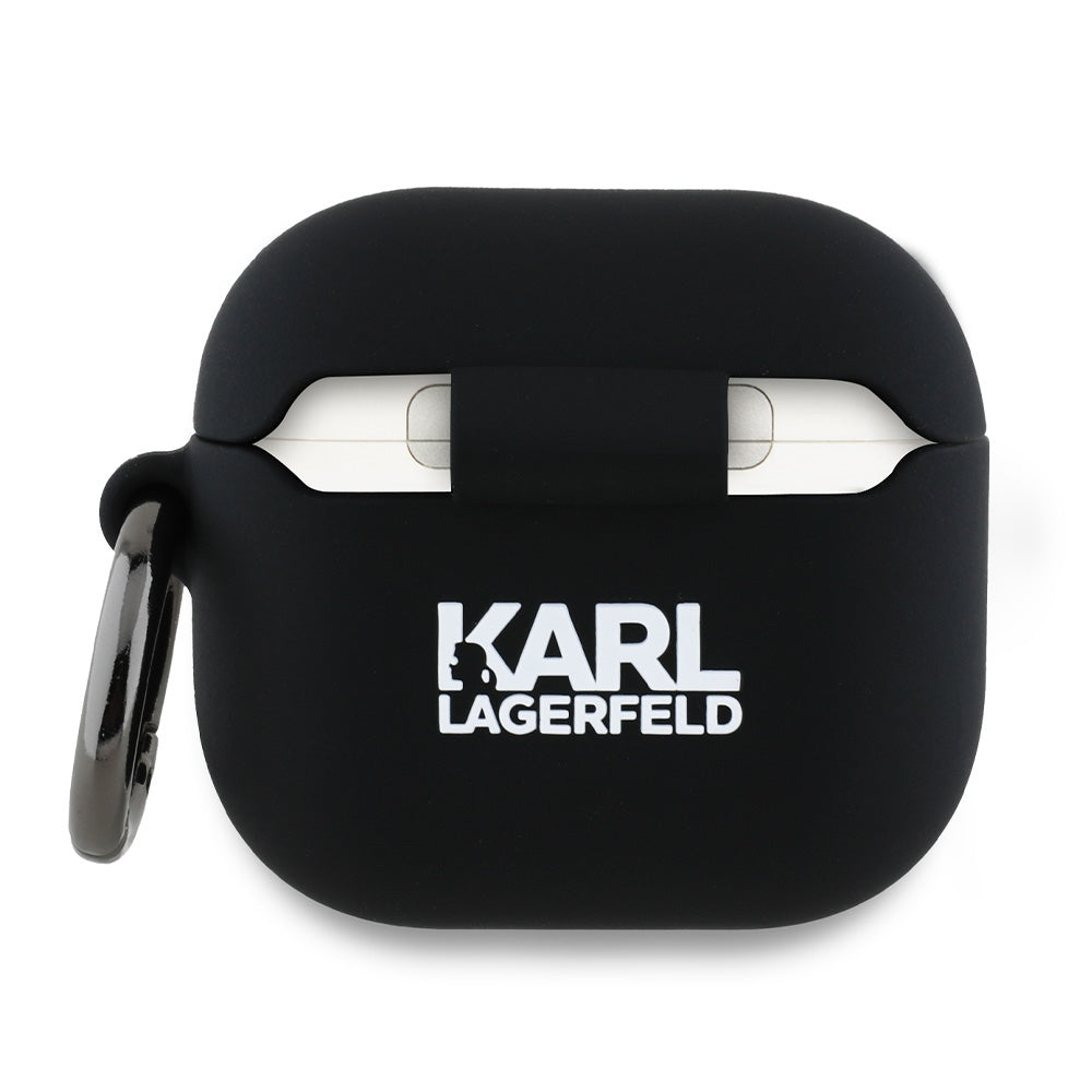 Karl Lagerfeld Silicone Choupette Head 3D Case for AirPods 4 - Black