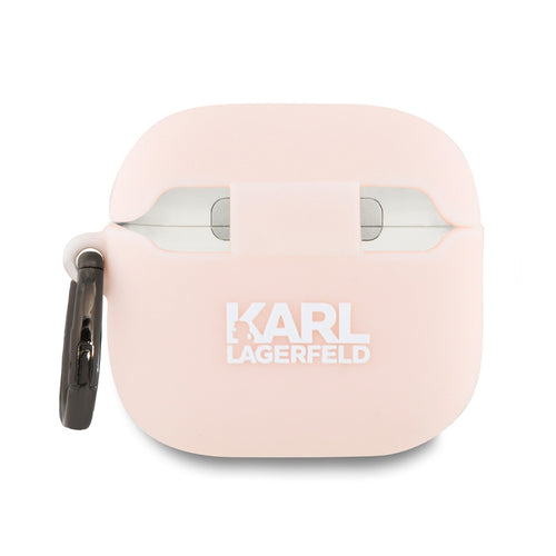 Karl Lagerfeld Silicone Choupette Head 3D Case for AirPods 4 - Pink