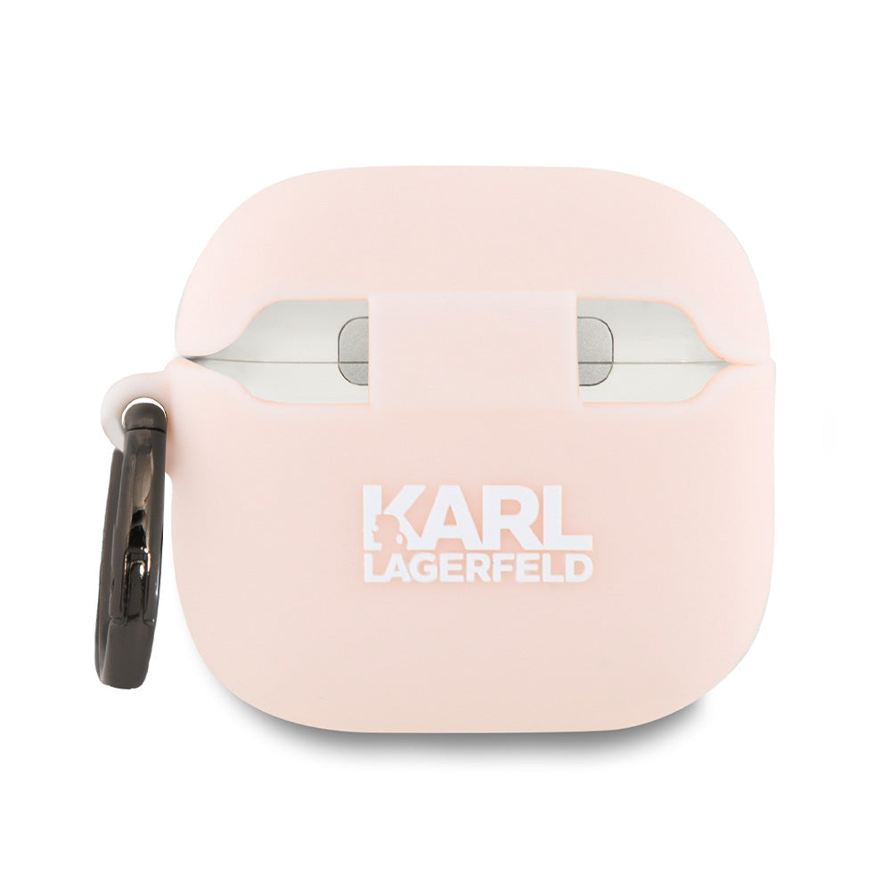 Karl Lagerfeld Silicone Choupette Head 3D Case for AirPods 4 - Pink