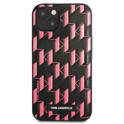 Karl Lagerfeld Monogram Plaque Case for iPhone 13 / 14 / 15 6.1" - Pink