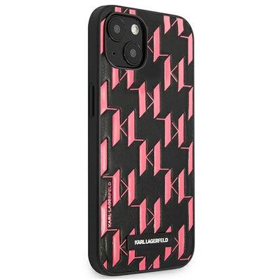 Karl Lagerfeld Monogram Plaque Case for iPhone 13 / 14 / 15 6.1" - Pink