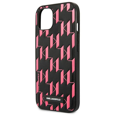 Karl Lagerfeld Monogram Plaque Case for iPhone 13 / 14 / 15 6.1" - Pink