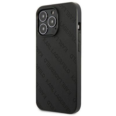 Karl Lagerfeld Perforated Allover iPhone 13 Pro Max 6.7" Case - Black