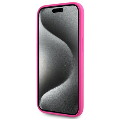 Karl Lagerfeld KLHMP15SSKHPPLF iPhone 15 6.1" fuchsia/fuschia hardcase Silicone Karl Head Print MagSafe