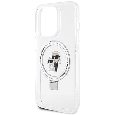 Karl Lagerfeld KLHMP15XHMRSKCH iPhone 15 Pro Max 6.7" white/white hardcase Ring Stand Karl&Choupette MagSafe