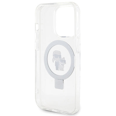 Karl Lagerfeld KLHMP15XHMRSKCH iPhone 15 Pro Max 6.7" white/white hardcase Ring Stand Karl&Choupette MagSafe