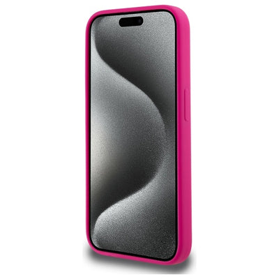 Karl Lagerfeld KLHMP15XSKHPPLF iPhone 15 Pro Max 6.7" fuchsia/fuschia hardcase Silicone Karl Head Print MagSafe