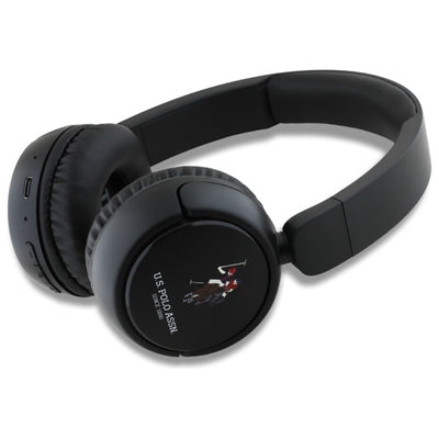 US Polo Bluetooth Headphones USHPV6PUNK Black/Black DH Color Logo — U.S. Polo Assn.