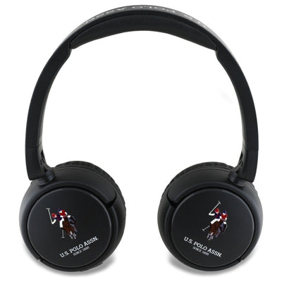 US Polo Bluetooth Headphones USHPV6PUNK Black/Black DH Color Logo — U.S. Polo Assn.