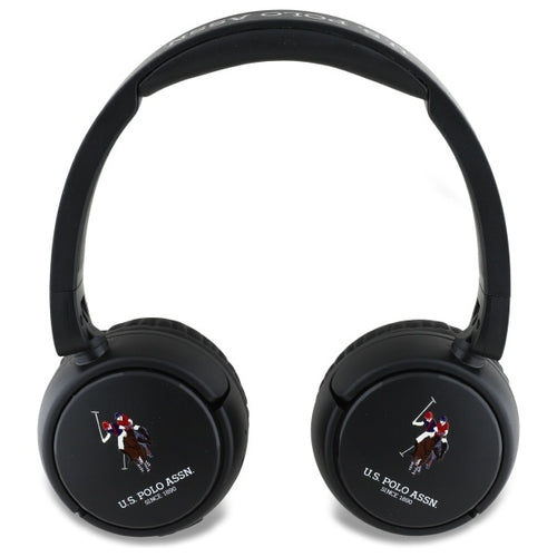 US Polo Bluetooth Headphones USHPV6PUNK Black/Black DH Color Logo — U.S. Polo Assn.
