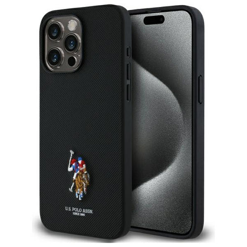 US Polo USHCP15XPEMK iPhone 15 Pro Max 6.7" black/black Embroidered DH Color — U.S. Polo Assn.