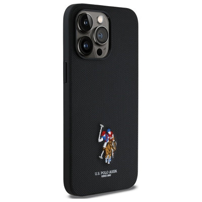 US Polo USHCP15XPEMK iPhone 15 Pro Max 6.7" black/black Embroidered DH Color — U.S. Polo Assn.