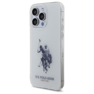 US Polo USHCP15XTPUHRBH iPhone 15 Pro Max 6.7" white Shiny Big Logo — U.S. Polo Assn.