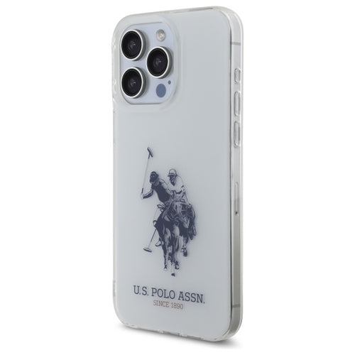 US Polo USHCP15XTPUHRBH iPhone 15 Pro Max 6.7" white Shiny Big Logo — U.S. Polo Assn.