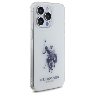 US Polo USHCP15XTPUHRBH iPhone 15 Pro Max 6.7" white Shiny Big Logo — U.S. Polo Assn.