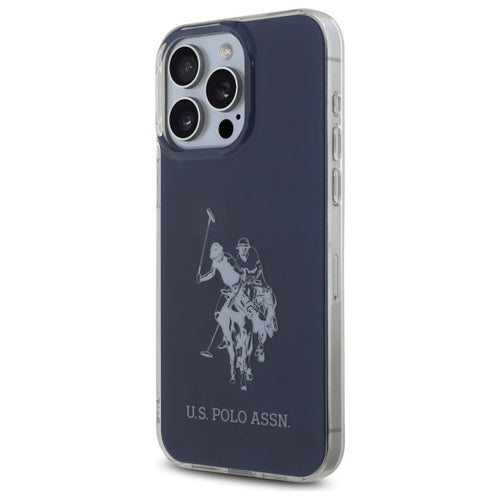 US Polo USHCP15XTPUHRBV iPhone 15 Pro Max 6.7" blue/blue Shiny Big Logo — U.S. Polo Assn.