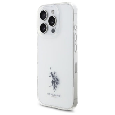 US Polo USHCP15XUSMT iPhone 15 Pro Max 6.7" Clear/Transparent IML Printed Double Horse Logo — U.S. Polo Assn.